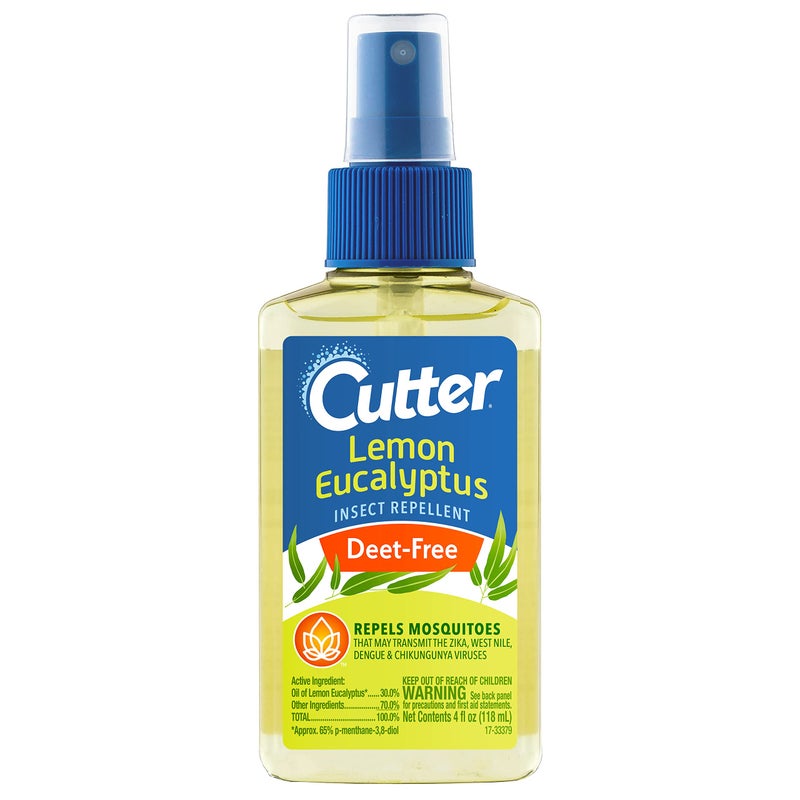 Cutter Lemon Eucalyptus Insect Repellent, No DEET Mosquito Repellent, 4 fl Ounce (Pump Spray) - Image 1