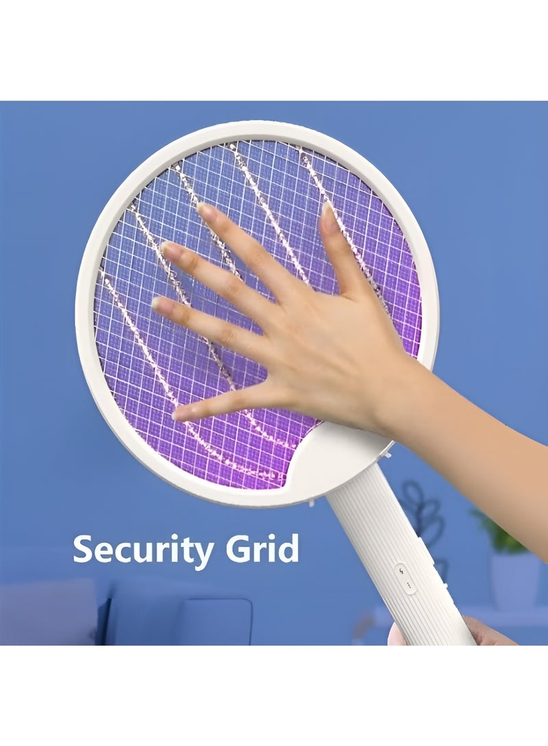 بورتوني منشة البعوض، مضرب صاعق الحشرات القابل للطي، قاتل البعوض ثنائي الوضع، مصباح قاتل الحشرات، مصباح USB قابل لإعادة الشحن، بطارية 1200 مللي أمبير في الساعة، منشة الذبابة الكهربائية مع مصباح ضوء الأشعة فوق البنفسجية، مضرب البعوض التلقائي - Image 5