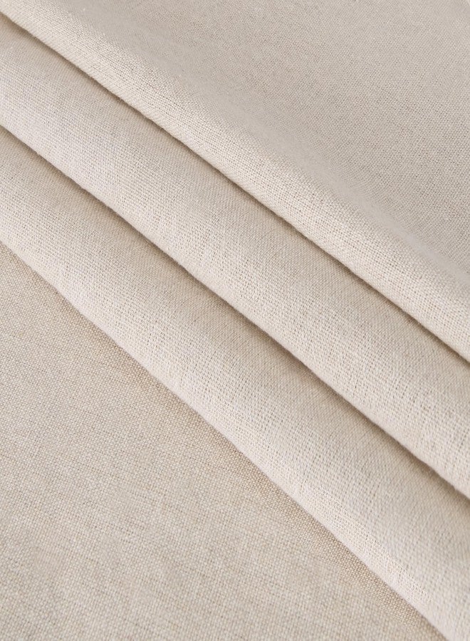 LOVOUS 8 PCS Linen Embroidery Fabric, Pre-Cut Solid Color 12 × 12 Inch Square Needlework Fabric, Sewing Quilting Cloth for DIY Garment Crafts, Embroidery Project, Natural White - Image 3