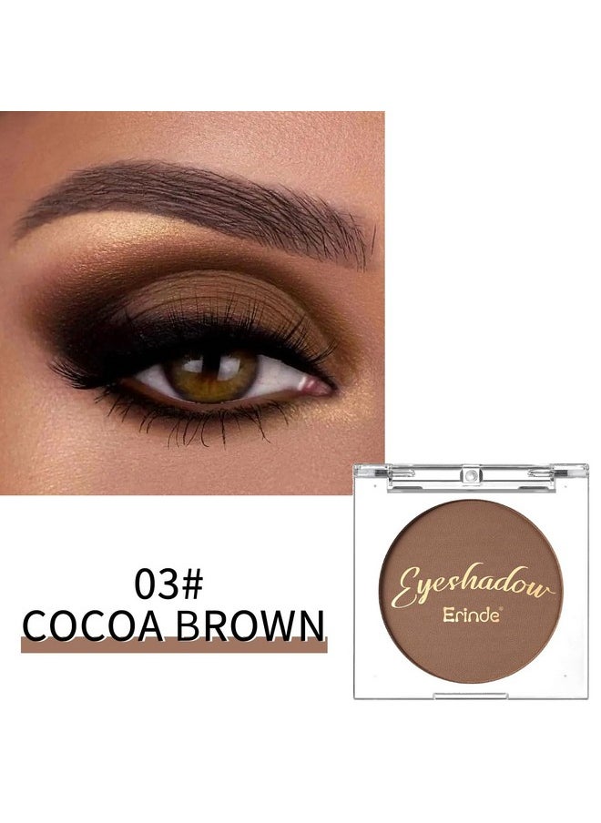 Single Brown Matte Eyeshadow Palette Velvet Eye Shadow Compact Powder Natural Makeup Longlasting Eye Makeup Ultrablendable Pigmented Color Vegan Formula 03 Cocoa Brown - pzsku/Z14E1DD735E23DC2CB942Z/45/_/1707975146/67ce05a9-9092-470f-9a1f-e4fb14cf39b9