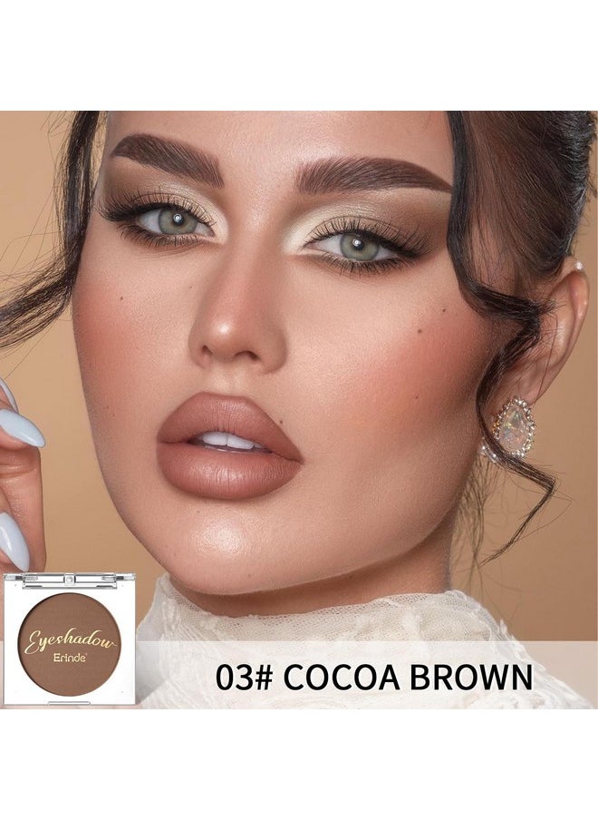 Single Brown Matte Eyeshadow Palette Velvet Eye Shadow Compact Powder Natural Makeup Longlasting Eye Makeup Ultrablendable Pigmented Color Vegan Formula 03 Cocoa Brown - pzsku/Z14E1DD735E23DC2CB942Z/45/_/1707975158/f66b8bf9-74e3-4b3d-958d-5f621e3da3c6