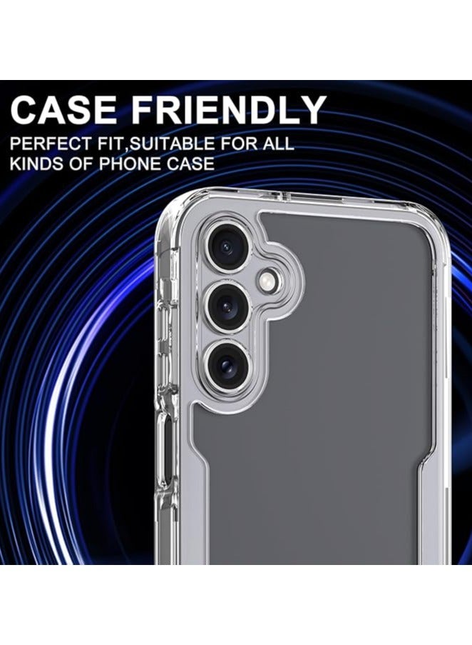 QIRG For Samsung Galaxy A55 5G Camera Lens Protector, Individual Tempered Glass Camera Screen Protector Metal Ring Lens Cover for Samsung Galaxy A55 , 1 Set (Silver) - Image 5