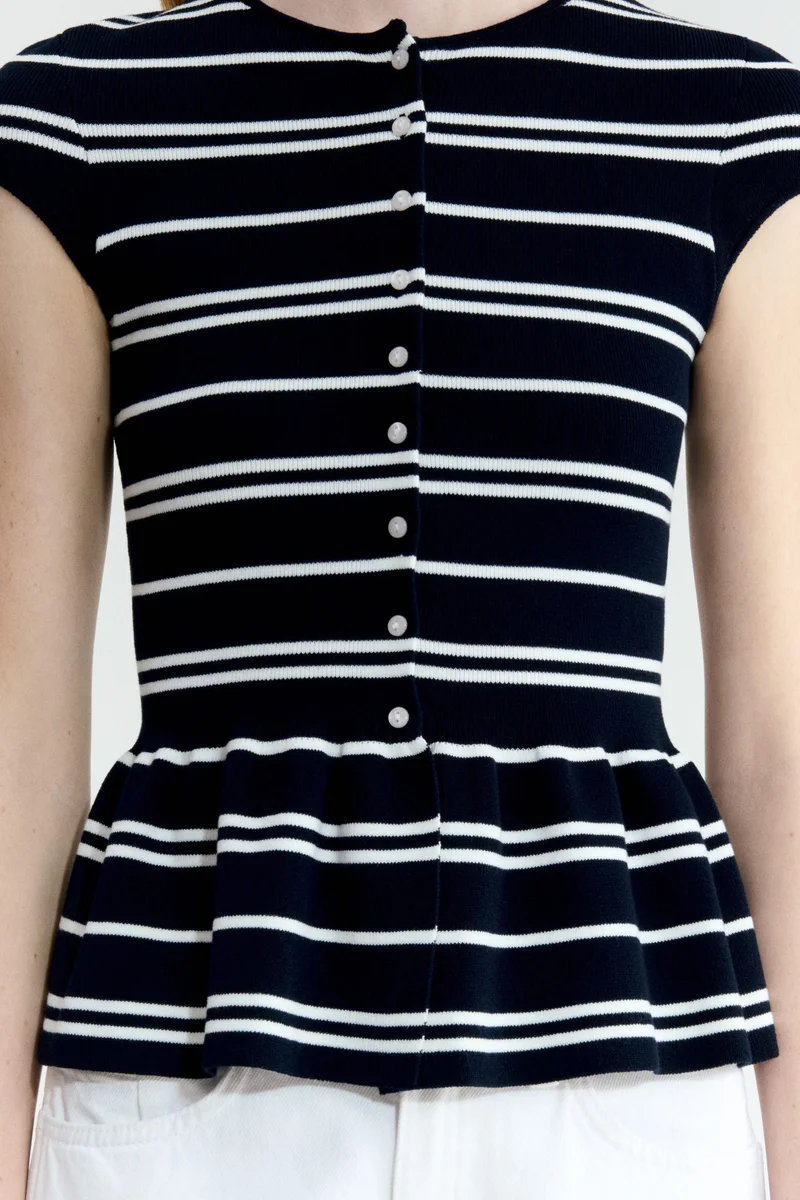 اتش اند ام كارديغان بيبلوم بأكمام قصيرة