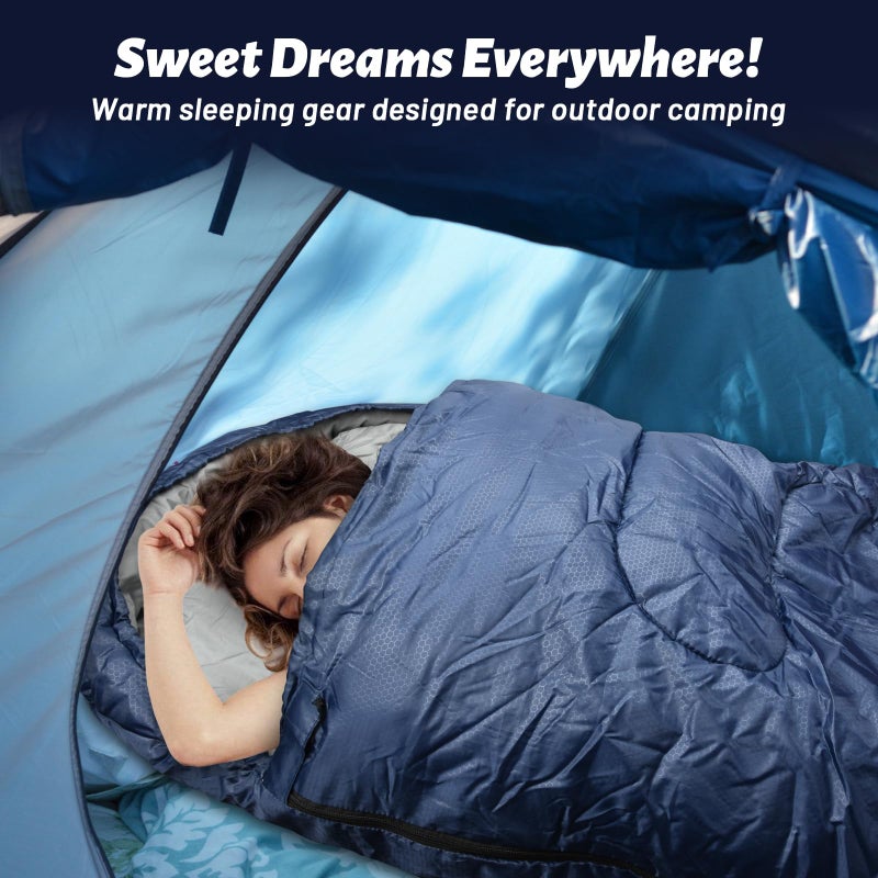 Sleeping Bag Sleeping Bags for Adults Kids 4 Season Single Person Lightweight Waterproof Sleeping Bags Warm Weather and Winter Backpacking Sleeping Bag for Camping Hiking Traveling - Image 2
