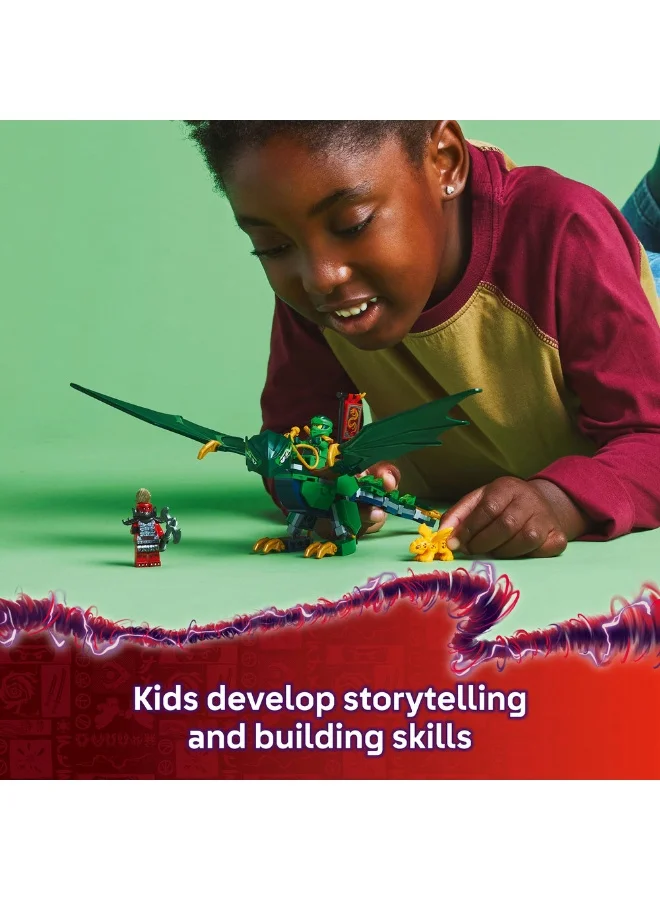 LEGO NINJAGO® Lloyd’s Green Forest Dragon Toy 71829 (128) Pieces