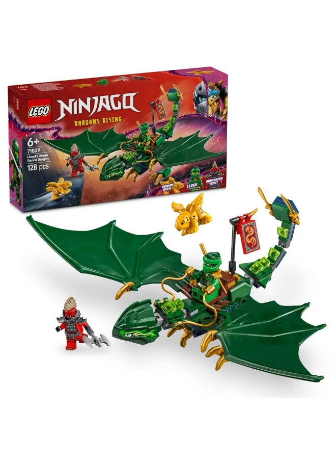LEGO NINJAGO® Lloyd’s Green Forest Dragon Toy 71829 (128) Pieces  - Image 1