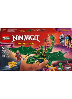 LEGO NINJAGO Lloyd’s Green Forest Dragon Figure - Building Toy with 2 Minifigures for Imaginative Play, Ninja Gift Idea for 6 Plus Year Old Boys, Girls & Dragons Rising Fans 71829 (128 pieces)  - Image 2