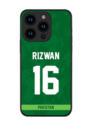 Cover for iPhone 15 Pro Case , Rugged Black Slim fit Soft Flexible Thin Protective Phone Cases - Player Name - Mohammad Rizwan, Jersey Number- 16 - pzsku/Z14E21CA4FD903F35D174Z/45/_/1697268953/8db51f18-120b-4e5a-b0c7-456b131e52b5
