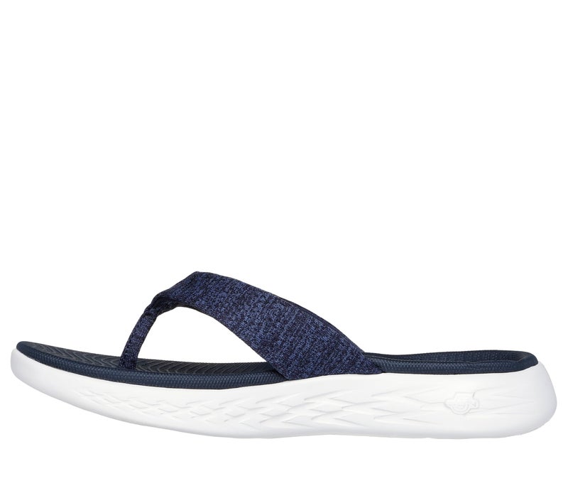 Skechers womens On-the-go 600 - Preferred Flip Flop, Navy/White, 8 US - Image 2