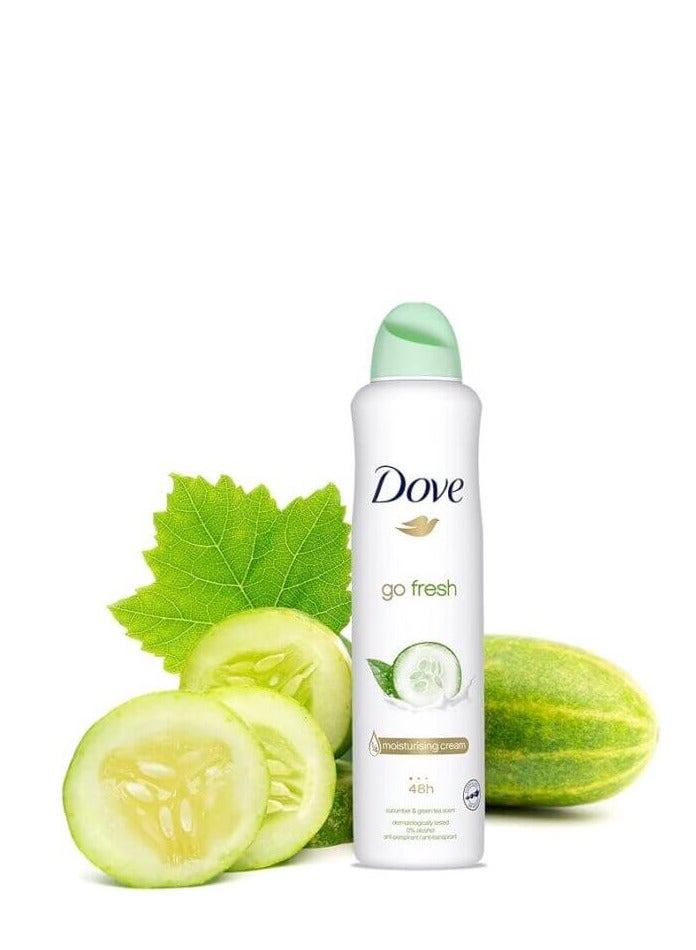 دوف جو فريش بخاخ برائحة الخيار والشاي الأخضر 250 مل - Image 2