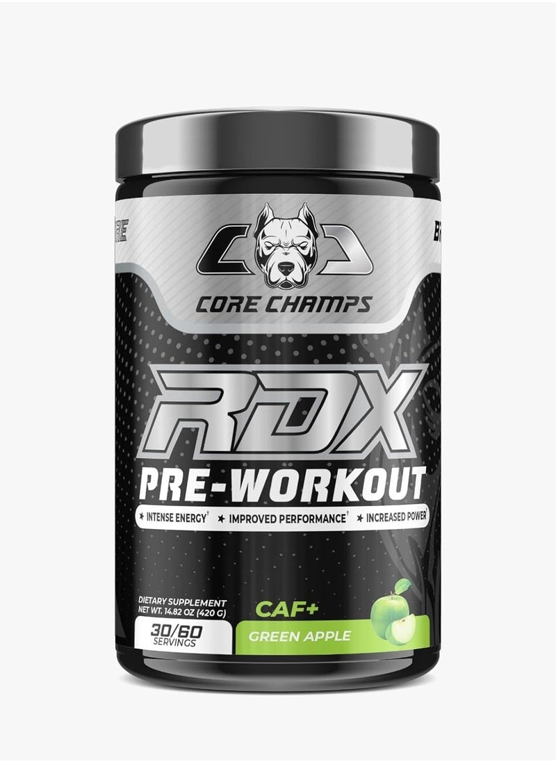 CORE CHAMPS - Core Champs RDX-Pre-workout 420g, Green Apple Flavor - Image 1