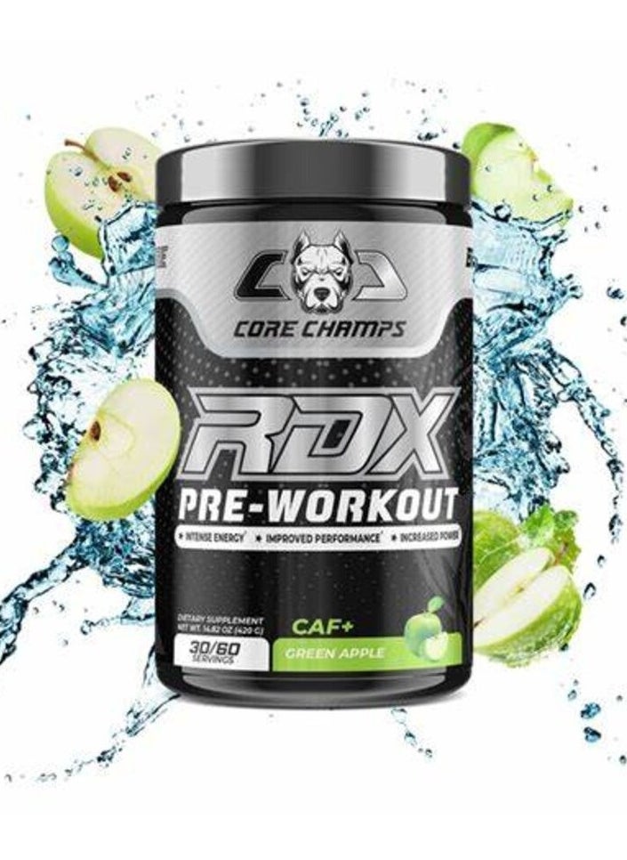 CORE CHAMPS - Core Champs RDX-Pre-workout 420g, Green Apple Flavor - Image 1