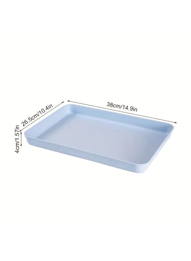 Large Green Reusable Plastic Serving Tray For Cookies Snacks Party Display - Image 3