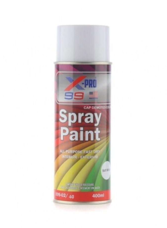 Xpro X-PRO X-Pro 99 Multi-Purpose Spray Paint Gloss White Color, 450ml - Image 1