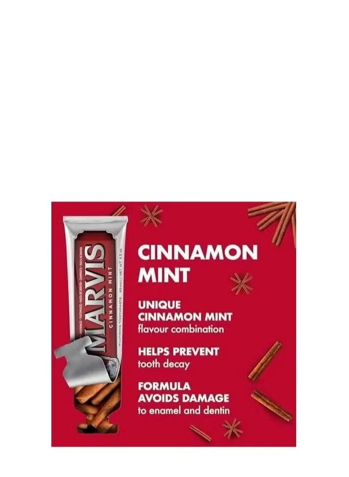 Marvis Cinnamon Mint Toothpaste 85ml - Image 2