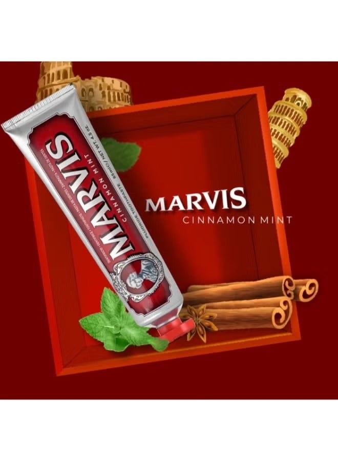 Marvis Cinnamon Mint Toothpaste 85ml - Image 4