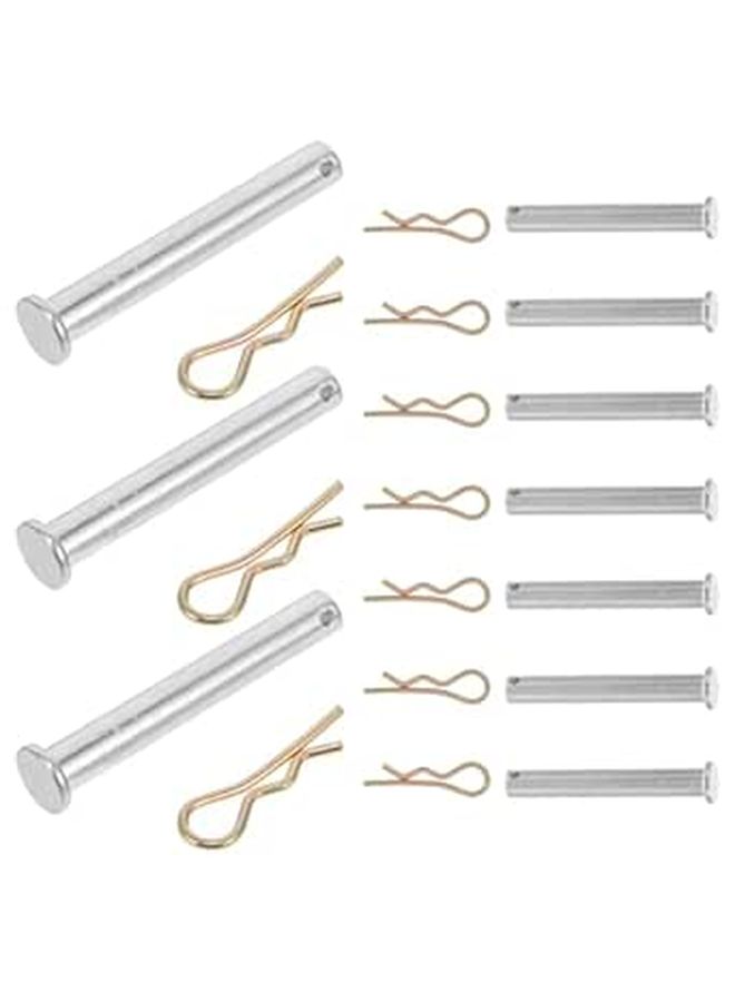 10Pcs 10mm x 70mm Scaffolding Locking Pins with Retainer Clips for Scaffold Assembly Construction Support - Image 1