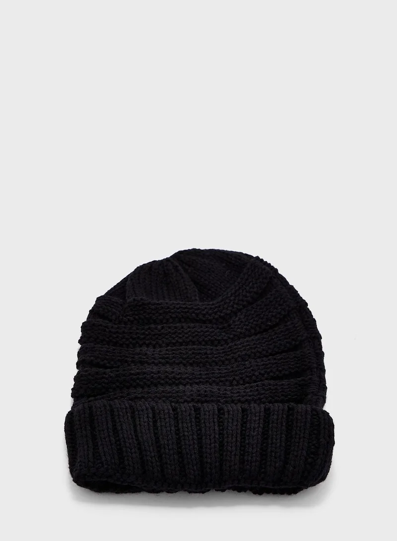 Robert Wood 3 Pack Knitted Winter Beanie , Scarf & Gloves Set