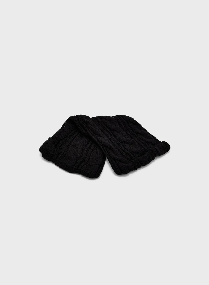 Robert Wood 3 Pack Knitted Winter Beanie , Scarf & Gloves Set