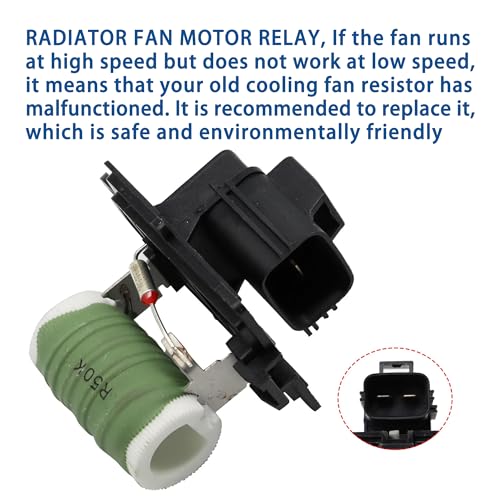 JEEFHO 68054677AA Engine Cooling Radiator Fan Resistor Fit for Chrysler Dodge Ram - 2008-2016 Town & Country, 2008-2020 Grand Caravan, 2009-2020 Journey, More. Replaces# 921-300, 68054677AA - Image 2