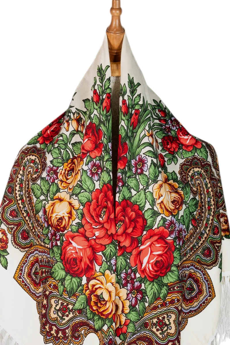 D'Daniela Klara Women's Eastern European Cotton Tassel Shawl