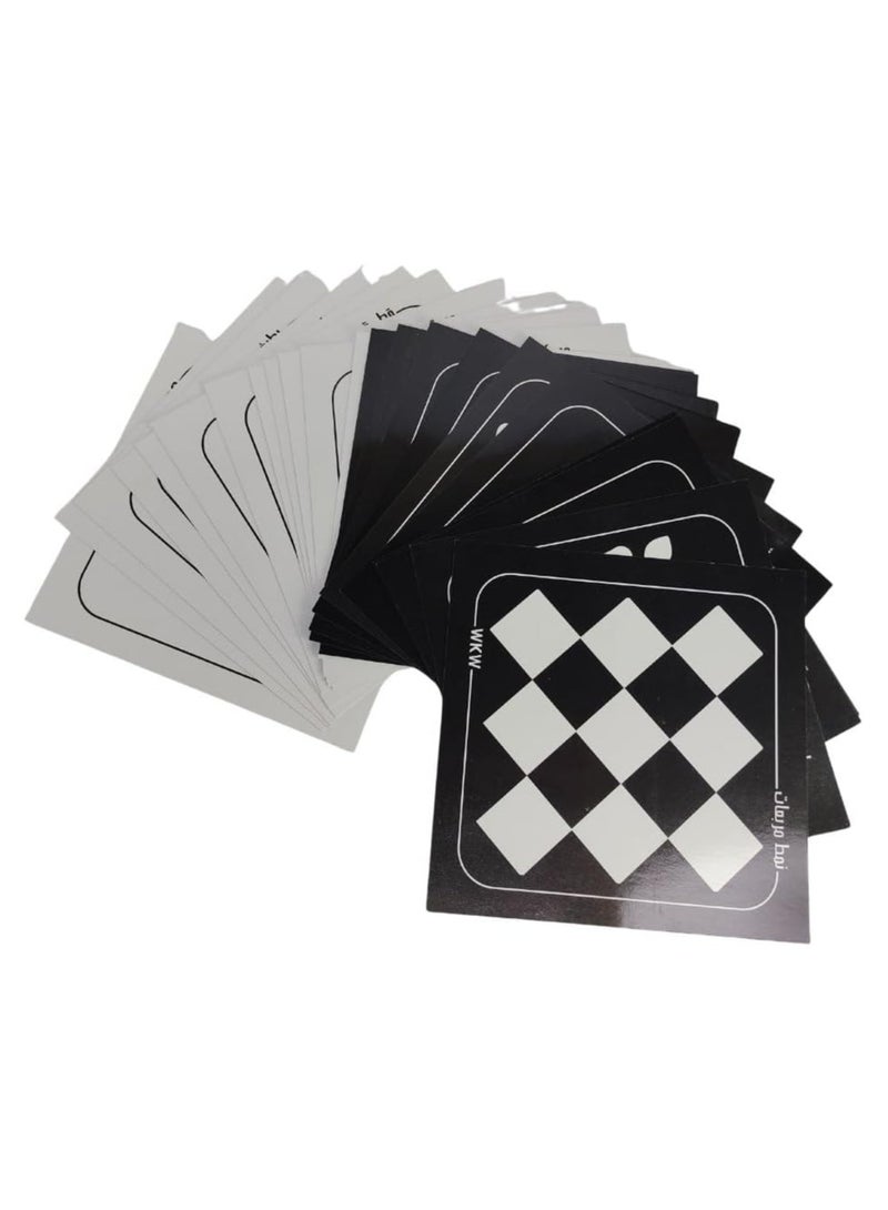 بطاقات تعليمية سحرية للأطفال عالية التباين باللونين الأبيض والأسود - Image 2