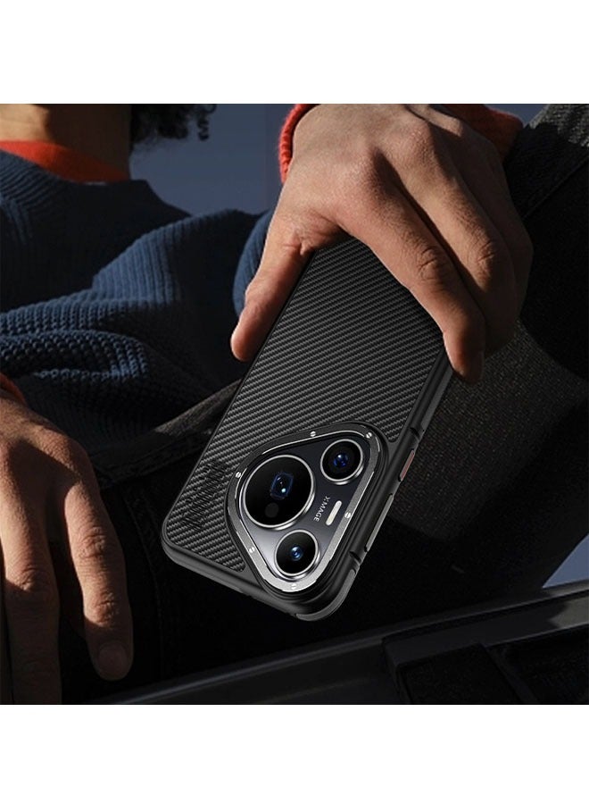 general Suitable for Huawei Pura70/70 Pro phone case, aramid fiber anti-drop phone case magnetic matte shell - Image 3