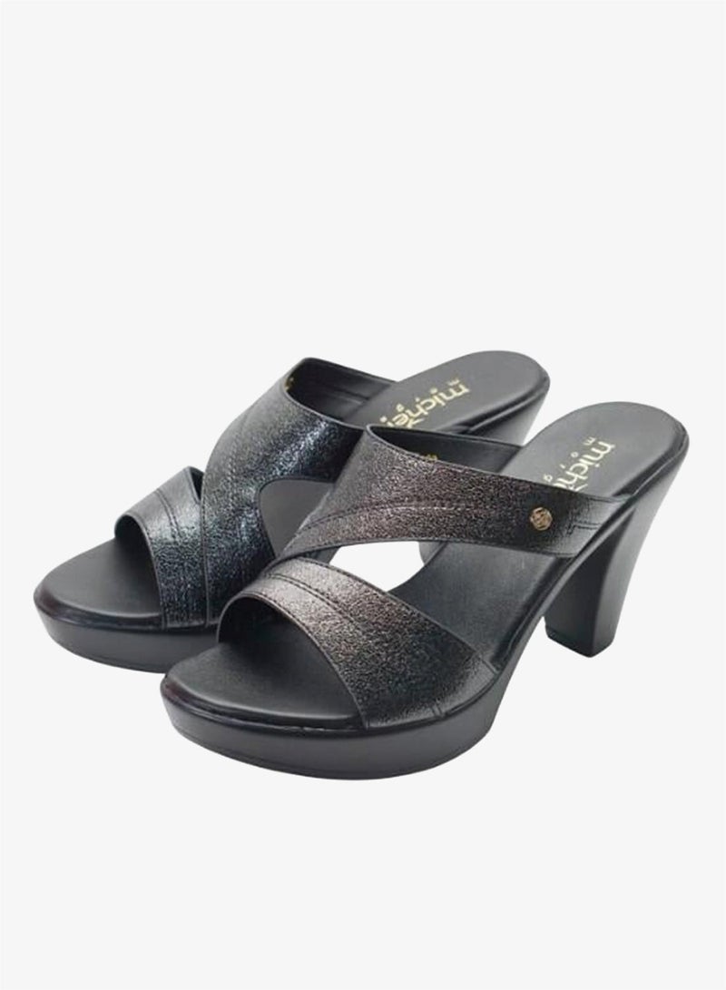 ميشيل مورجان 092-3056 Michelle Morgan Ladies High Heel Sandals 514RL517 Black - Image 1