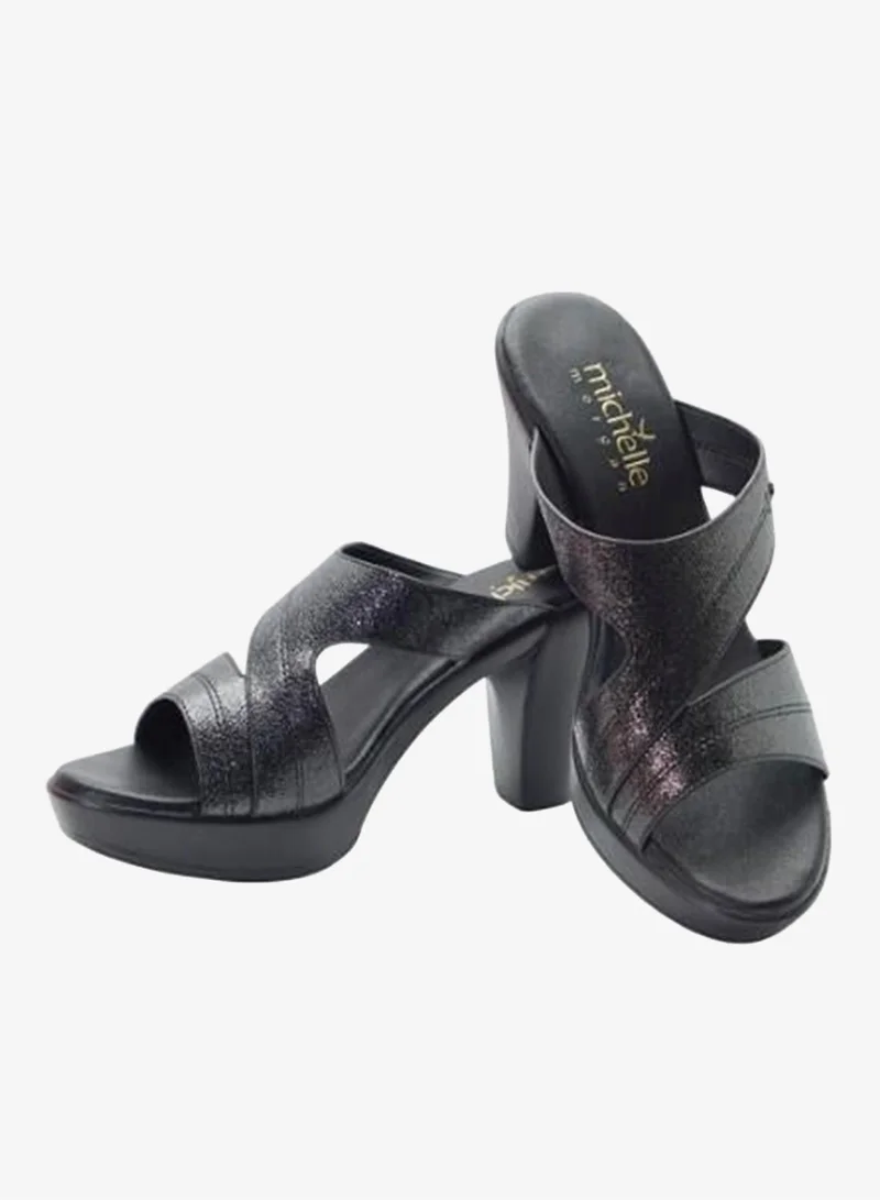 Michelle Morgan 092-3056 Michelle Morgan Ladies High Heel Sandals 514RL517 Black