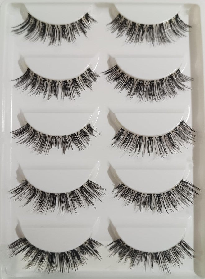BOBI Curl 12mm Eyelashes for Women - 5 Pairs | Lightweight False Eye Lashes | Made from Vegan Synthetic Hair | Reusable Easy to Fits in Any Eye shape | Wispy ZC Long Natural Fluffy Volume Lashes for Girls - Image 3