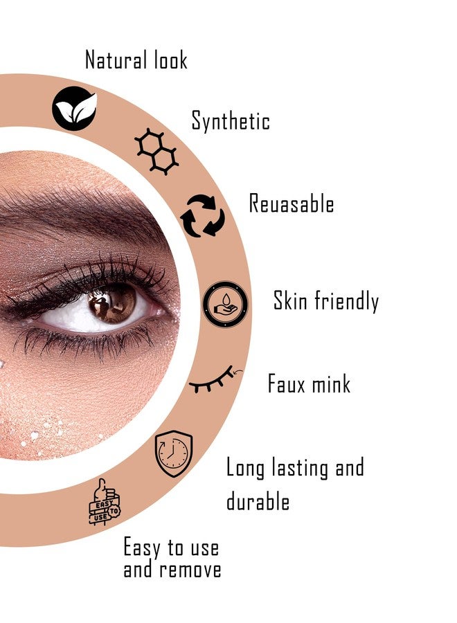 BOBI Curl 12mm Eyelashes for Women - 5 Pairs | Lightweight False Eye Lashes | Made from Vegan Synthetic Hair | Reusable Easy to Fits in Any Eye shape | Wispy ZC Long Natural Fluffy Volume Lashes for Girls - Image 5