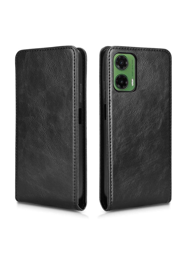 اس-توب جراب هاتف موتورولا موتو جي 35 5 جي، جراب هاتف جلدي مغناطيسي عمودي قابل للطي - Image 2