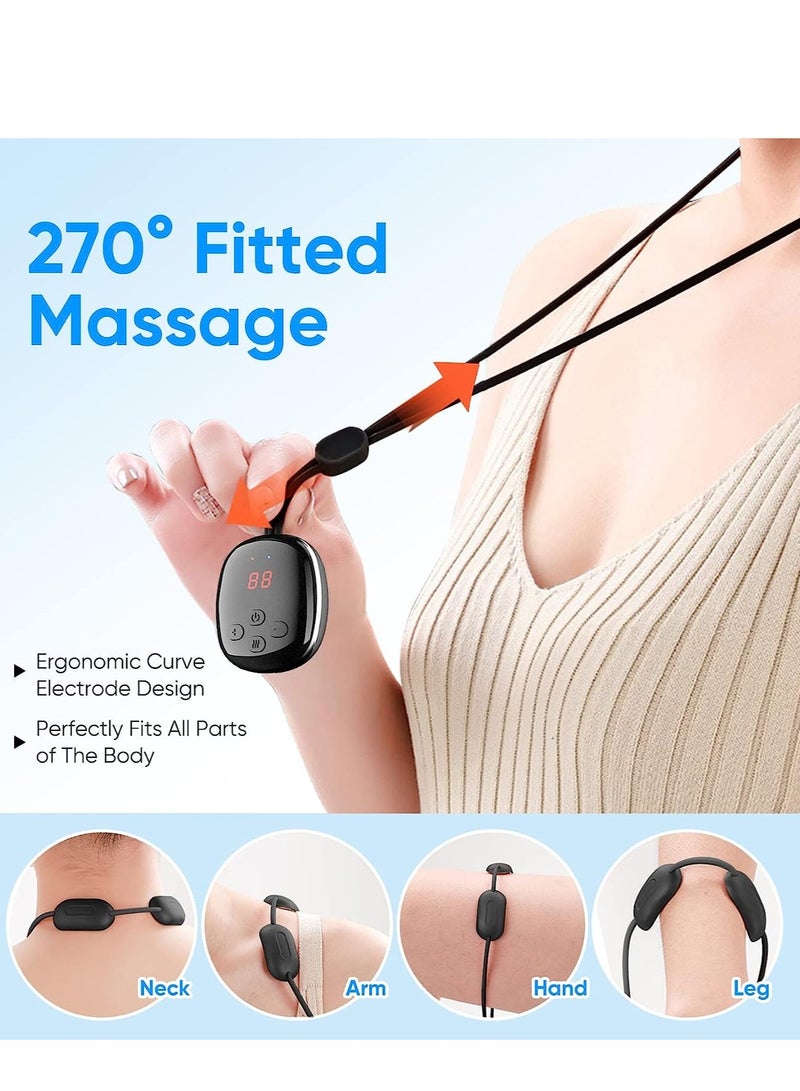 Excefore Neck Massager, Portable Neck Massager with Heat, Intelligent Electric Neck Shoulder Massager for Pain Relive and Relax Your Neck, 4 Modes 15 Levels - Image 3