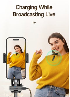 Generic Wireless Lavalier Microphone for Type-C Phone- Plug-Play Wireless Mic with 2 Microphone for USB-C Android Phone and iPhone Video Recording- Interview- Vlog- Auto Sync and Noise Reduction- 2.4 GHZ  - Image 5