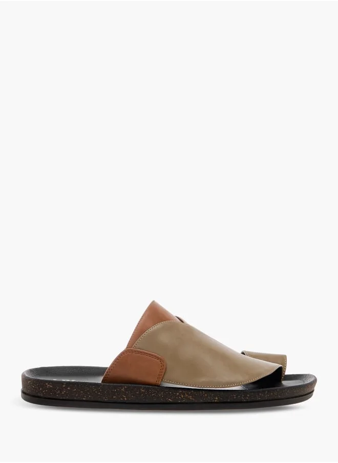 ال بي ال من شو اكسبرس Men Panelled Slip-On Arabic Sandals