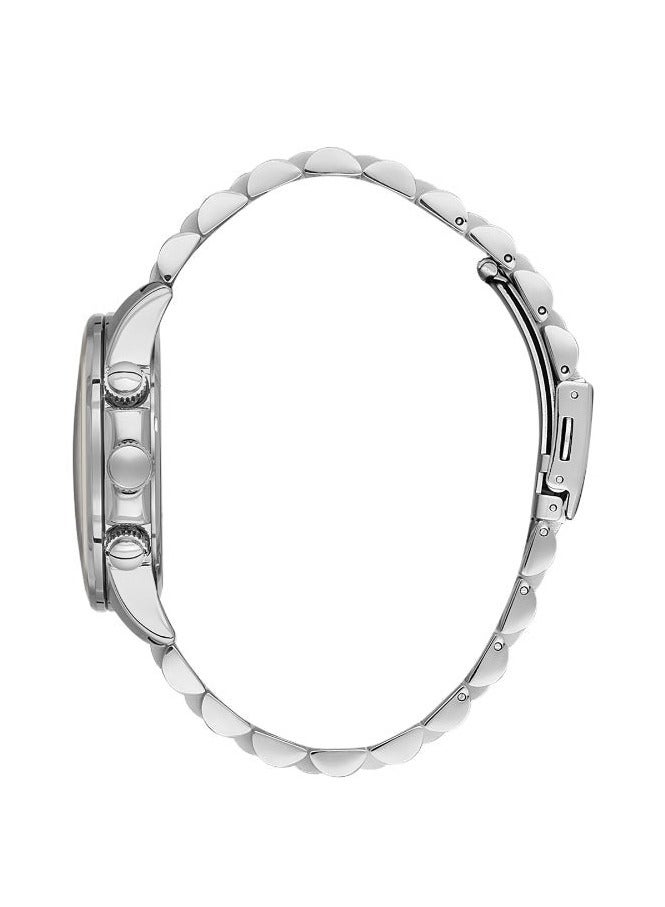 DANIEL KLEIN Men's Stainless Steel Silver Alloy Case Analog Black Round Emboss Dial Japanese Quartz Exclusive 50 Meters Water Resistant - Image 2