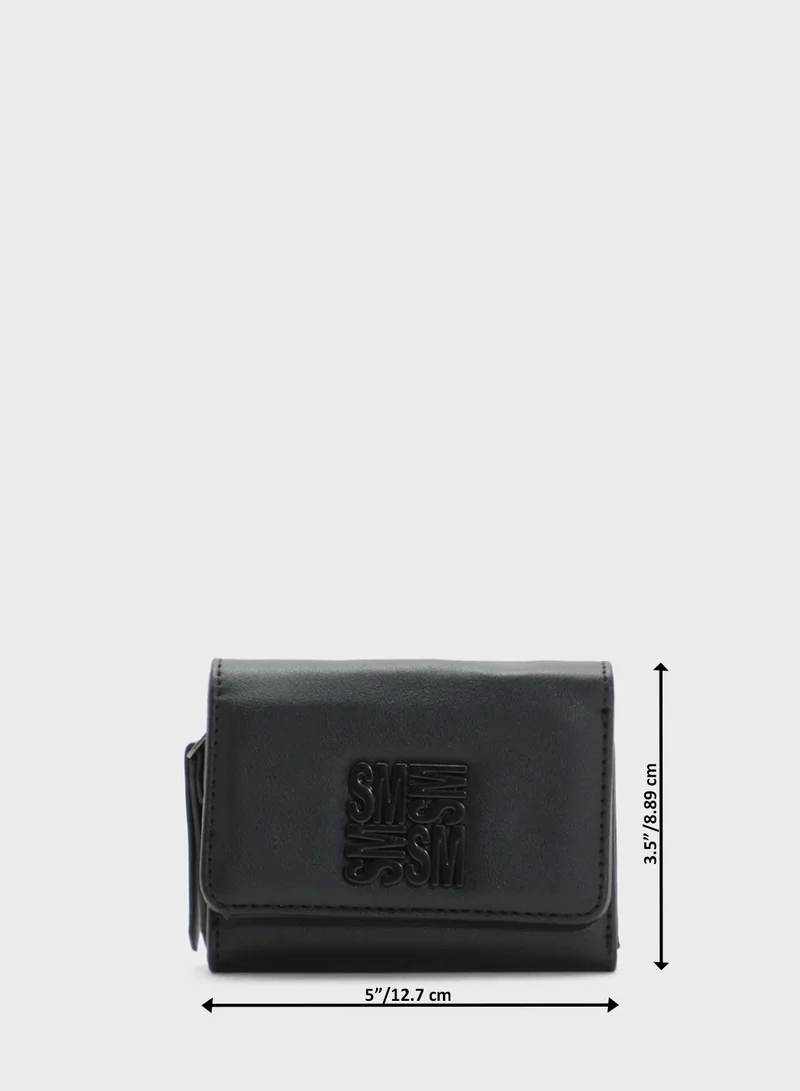 STEVE MADDEN Bharber Logo Wallet