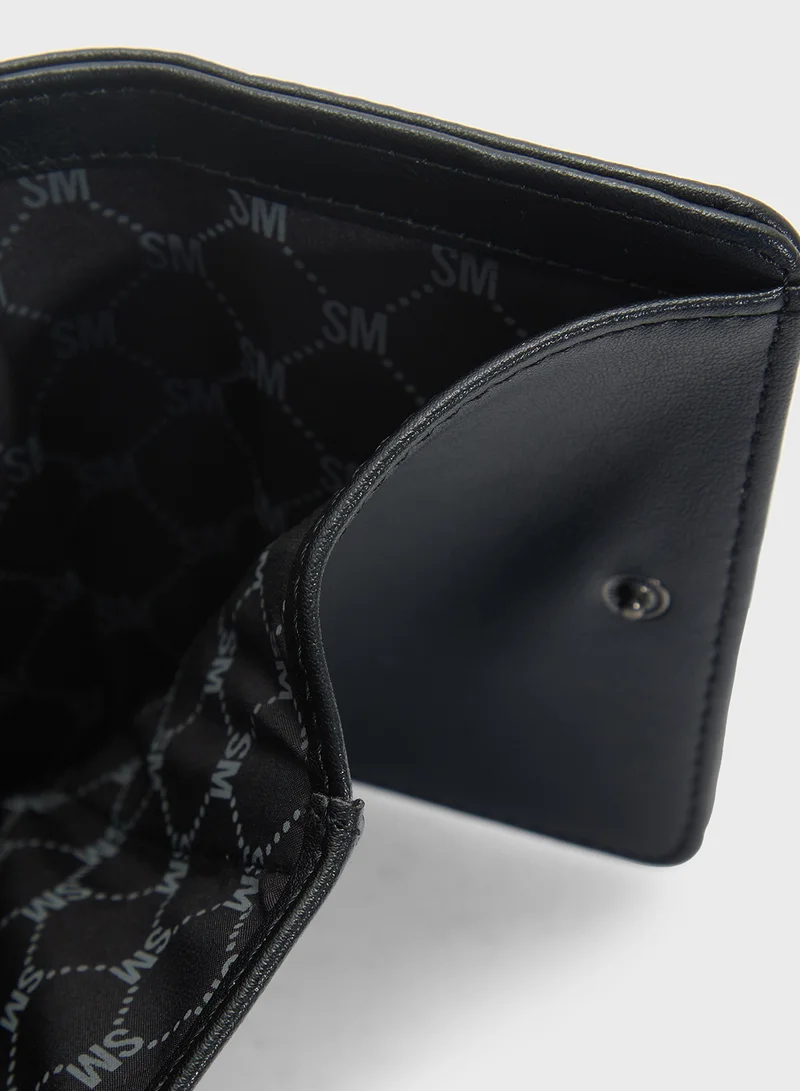 STEVE MADDEN Bharber Logo Wallet