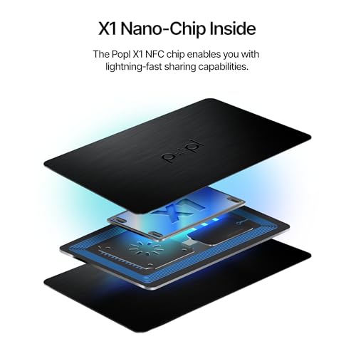 Popl Authentic Patented Popl Card™ (Avoid Fake Knockoffs) - Smart NFC Networking Card - Simply Tap to Exchange Contact Info, Capture Leads, & Manage Contacts (Limited Edition Black Lux) - Image 3