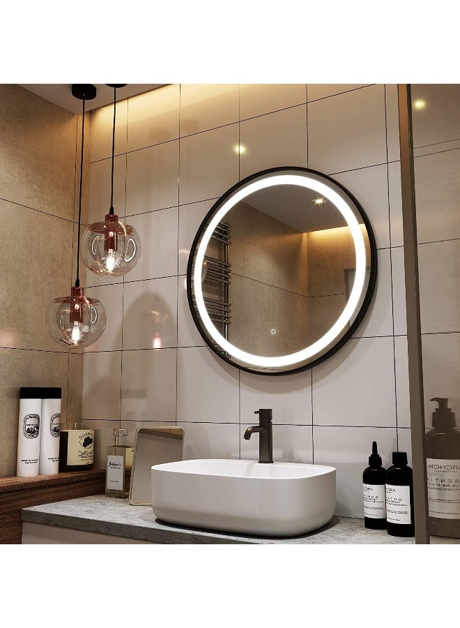 Decorhills White Light Round LED Bathroom Mirror - Image 3