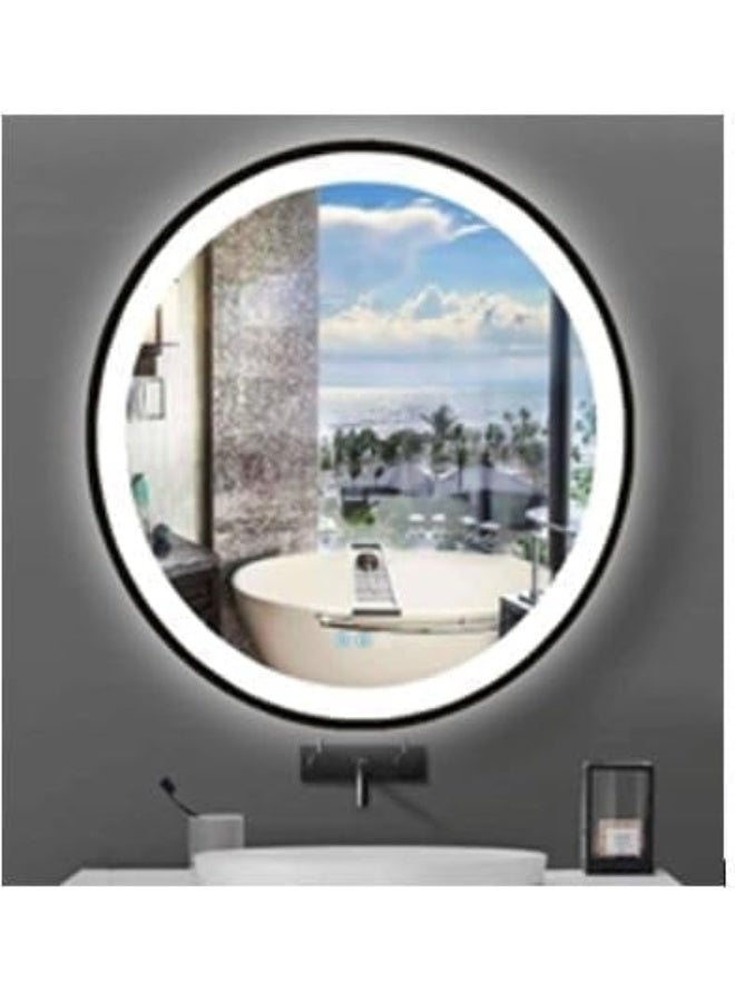 Decorhills White Light Round LED Bathroom Mirror - Image 2