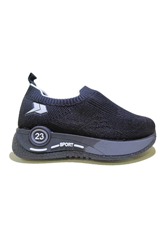 Slip-On Sneakers with a Distinctive Modern Design - Black - Image 1