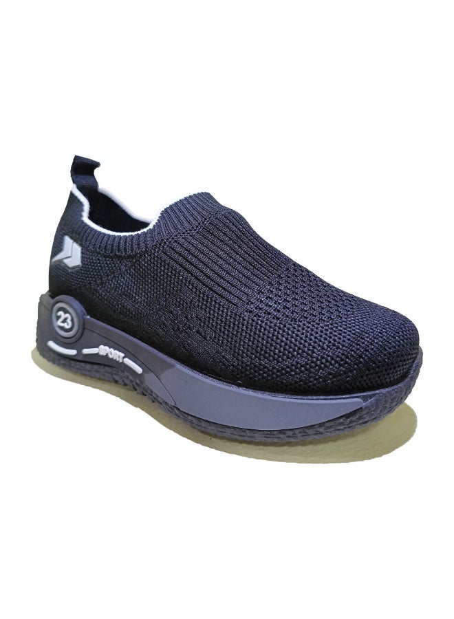 Slip-On Sneakers with a Distinctive Modern Design - Black - Image 2