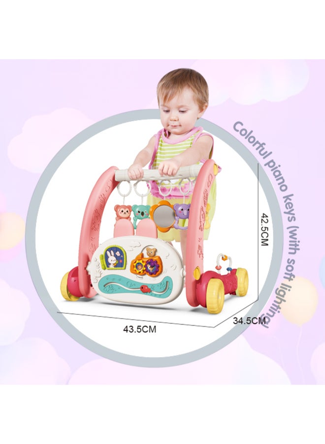 COGNIKIDS سجادة لعب للأطفال 2 في 1 ومشاية مع بيانو مزدوج الجوانب | صالة نشاط موسيقية مع عرض نجوم ولوحة قابلة للتعديل | مفاتيح ملونة مضيئة للأطفال حديثي الولادة والأطفال الصغار - Image 5