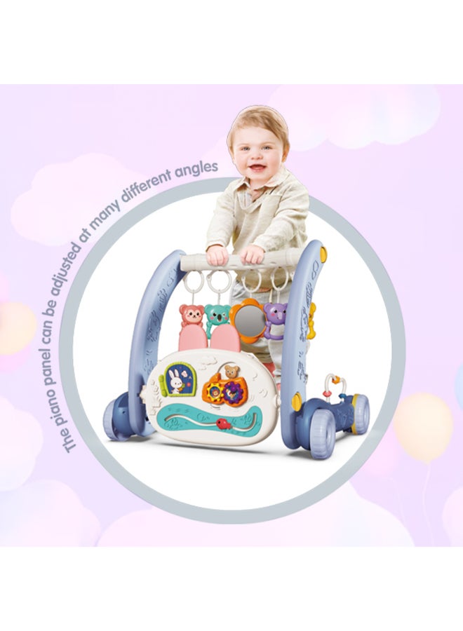 COGNIKIDS سجادة لعب للأطفال 2 في 1 ومشاية مع بيانو مزدوج الجوانب | صالة نشاط موسيقية مع عرض نجوم ولوحة قابلة للتعديل | مفاتيح ملونة مضيئة للأطفال حديثي الولادة والأطفال الصغار - Image 4