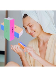 SKYPIA SKYPIA 2 Packs 4 Way Nail Buffer Block Nail Files and Buffers, Smooth & Buff & Shine Professional Nail Files (2 Counts)  - Image 2