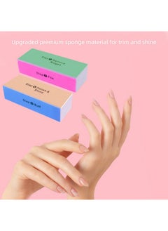 SKYPIA SKYPIA 2 Packs 4 Way Nail Buffer Block Nail Files and Buffers, Smooth & Buff & Shine Professional Nail Files (2 Counts)  - Image 3