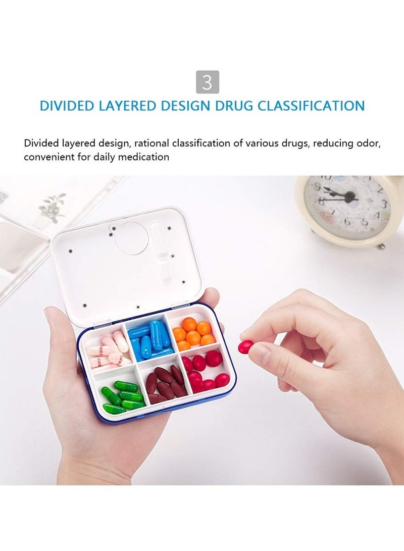 SOLARAE Pill box Timed reminder Electronic version of the Mini-seal Work drug Management container suitable for Pills/Vitamins convenient to carry out - Image 4