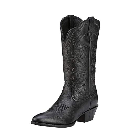 ARIAT أحذية أرييت هيريتاج ذات الأصابع المستديرة - أحذية كاوبوي جلدية للنساء - Image 2