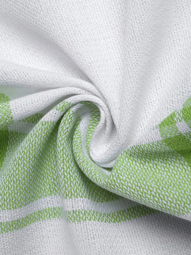 Arrabi Multi Stripes Handwoven Cotton Hand Towel (Set of 6) | ARHT-1014-1016-x6 - Image 5